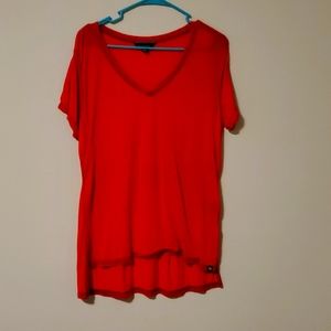 Rock & Republic red tee!  V neck size L!